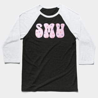 SMU Muted Ombre Stars Baseball T-Shirt